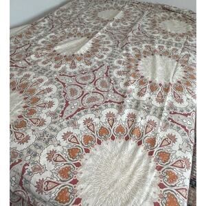 Pottery Barn Valencia Medallion paisley Duvet + 2 Pillow Shams set boho retired